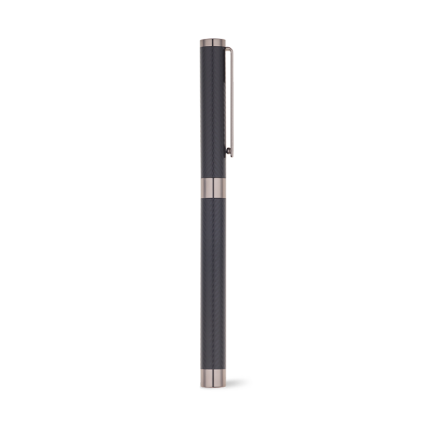 Branve SIGN II ballpen. Sleek metal roller with matte black finishing and stainless steel clip.