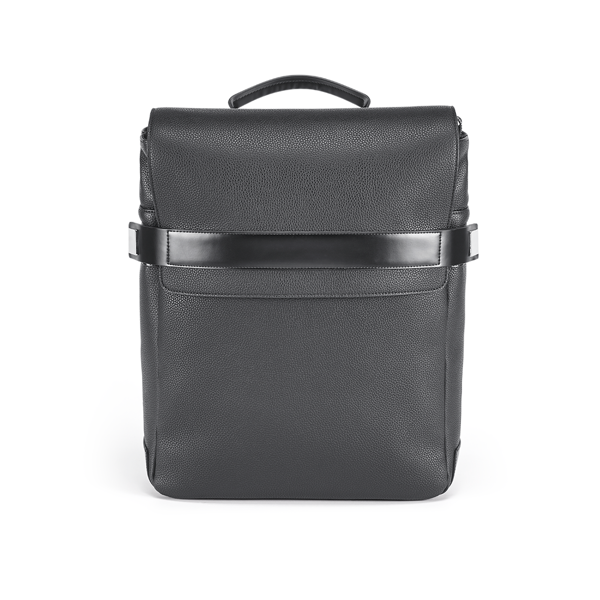 Branve EMPIRE backpack front. City and sophisticated in split leather with PU